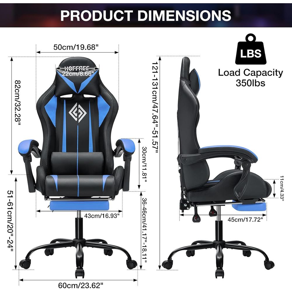 LED Gaming Chair with Massage  - Video Games recension och pris