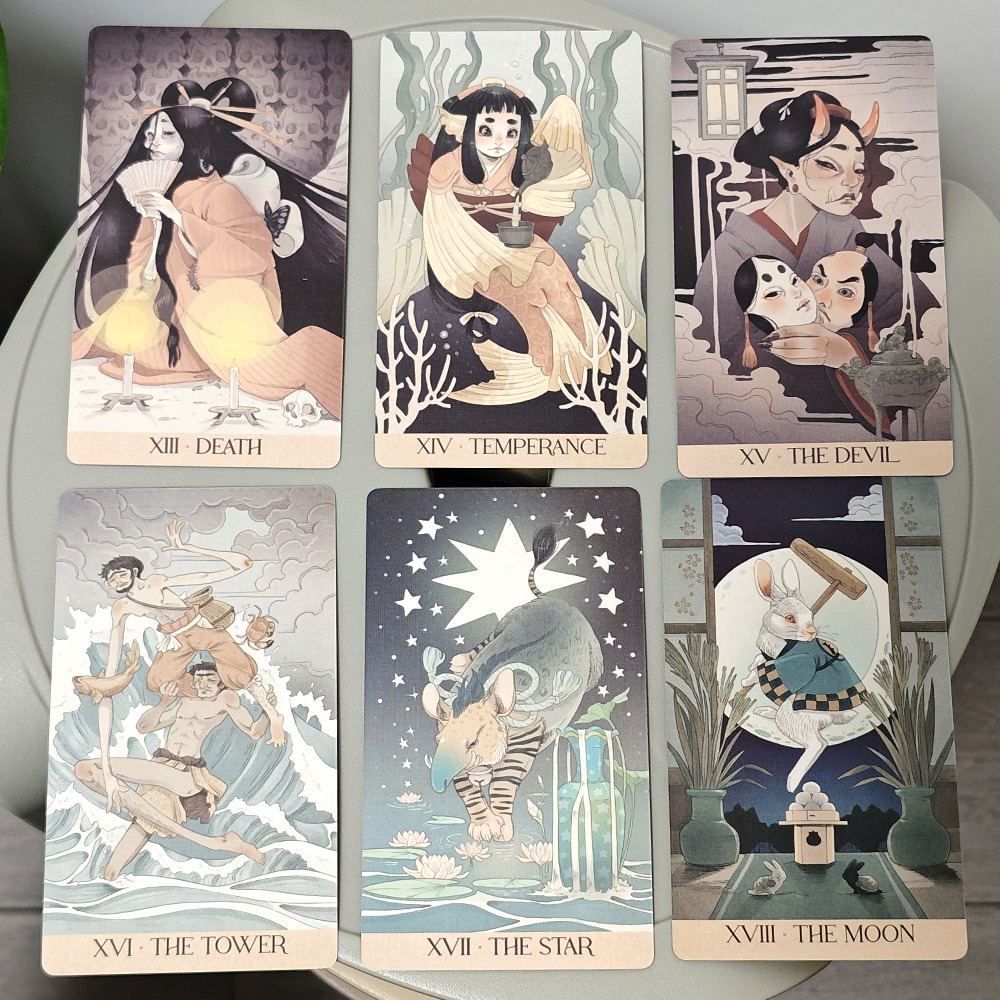 Yokai Tarot Cards 78Pcs Japane - Tarot Cards Deck With Guidebook recension och pris